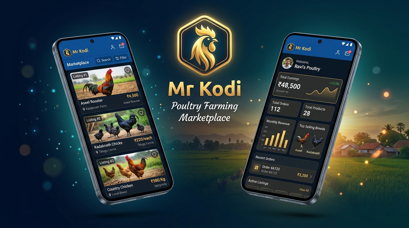 Mr Kodi App — Poultry marketplace on Android phones